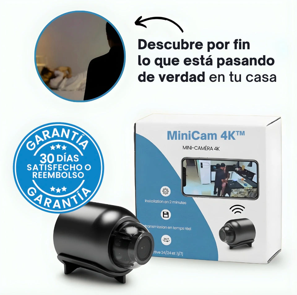 MiniCam 4K™ – Descubre por fin lo que está pasando de verdad