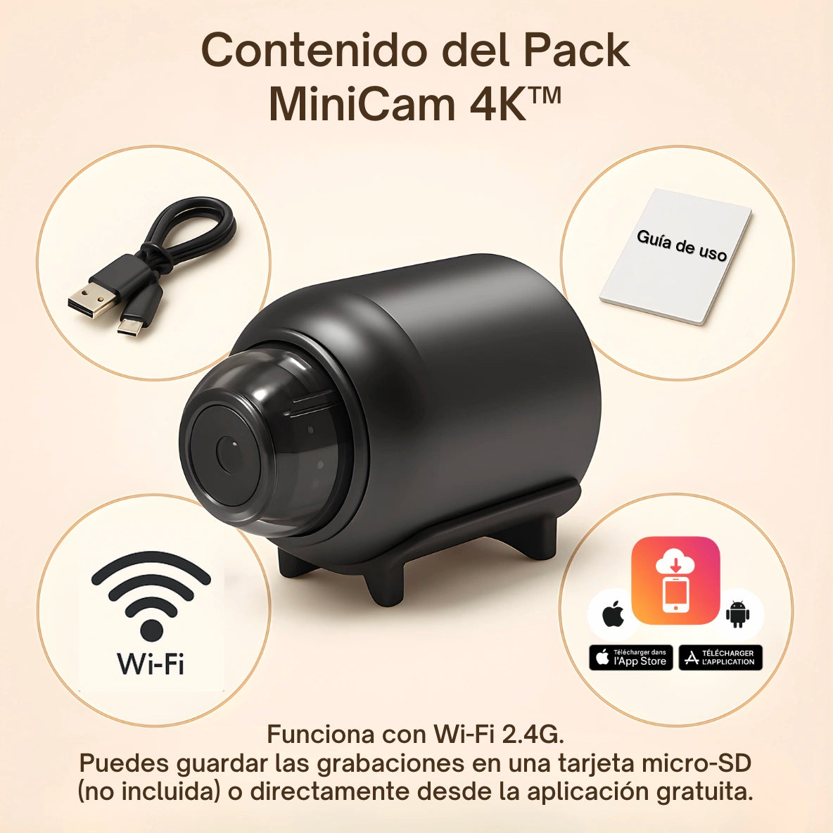 MiniCam 4K™ – Descubre por fin lo que está pasando de verdad