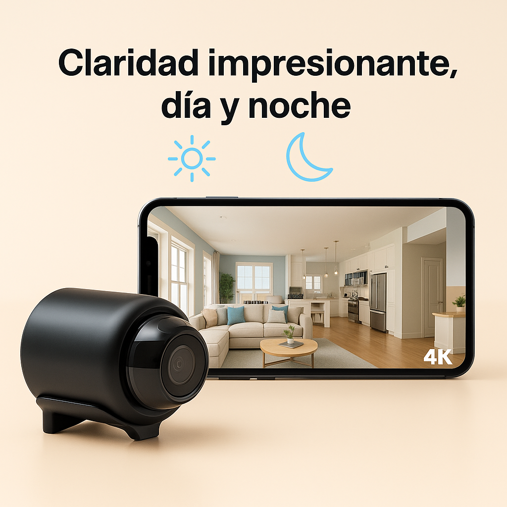 MiniCam 4K™ – Descubre por fin lo que está pasando de verdad